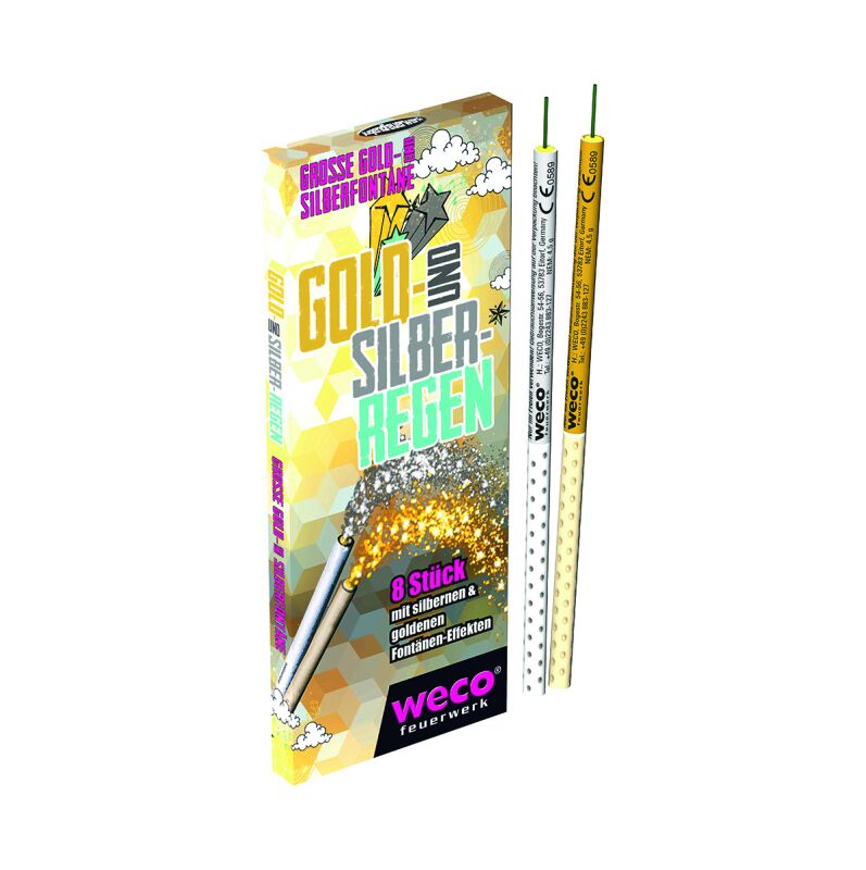 Jetzt Gold- und Silberregen Fontäneneffekte ab 3.99€ bestellen
