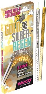 Gold- und Silberregen Fontäneneffekte