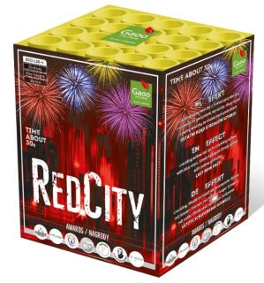 Red City 20-Schuss-Feuerwerksbatterie