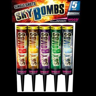 Sky Bombs 5-teiliges Single Shot Sortiment